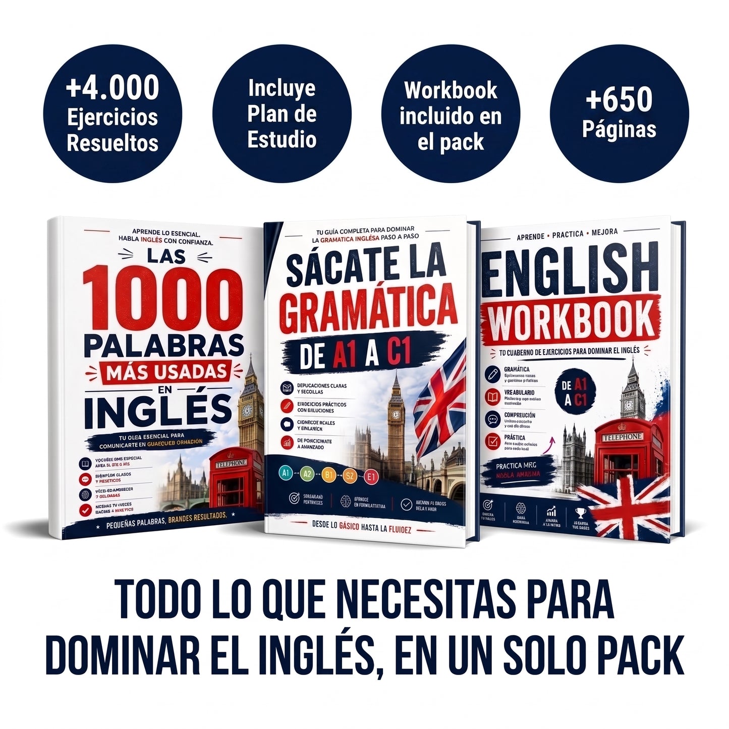 El Pack Completo para Dominar el Inglés (A1–C1)